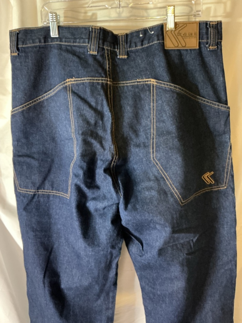 Kani Jeans W38 L33 Dark Wash Carpenter Style Denim 100% Cotton - Picture 7 of 8